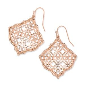 Kendra Scott Kirsten Rosegold Filigree Earring